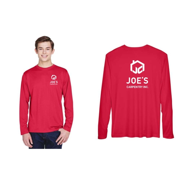 Mens Team 365 Performance Long Sleeve Tee - Image 5